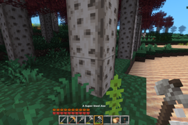 Right before using the axe.