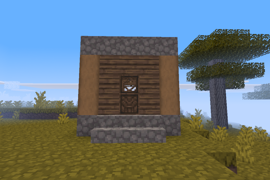 House built with hollow logs