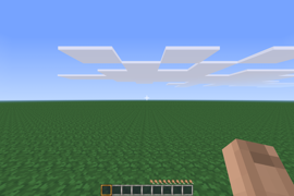 Flat map in Voxelibre uses `mcl_core:dirt` nodes