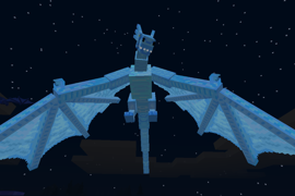 Scottish Dragon at night