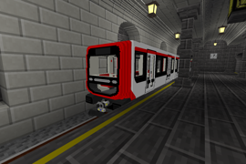 An MPL16 pulls into the station.