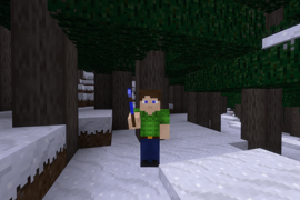 Player using arcane wand