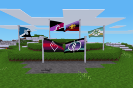 Left-Right: Transhuman, Alterhuman, Transspecies (both top), Altervexo, Inexian (bothbottom), Elfkin