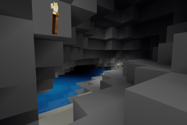 Lake in a cave
