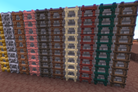 Some ladders in “Mineclonia” and “VoxeLibre”