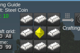 Crafting steel coin