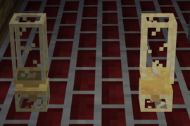 Screenshot of two morelights oil lamps, one turned off.