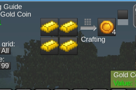 Crafting gold coin