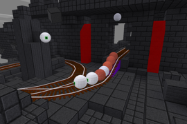 A train of good and evil eyeballs