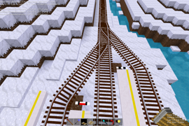 Nameznik / fouling point and Námezník s koncovníkem / Fouling point with point of end of train route