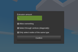 Settings window