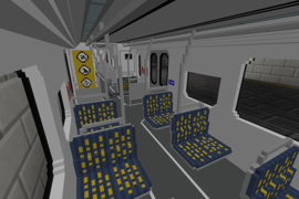 The interior of the LRV P3010.