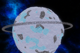 Ice Planet with rings