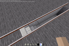 Deep canal from nodes "u" ended with "s" (lower) and "it" ended with "st" (higher level)