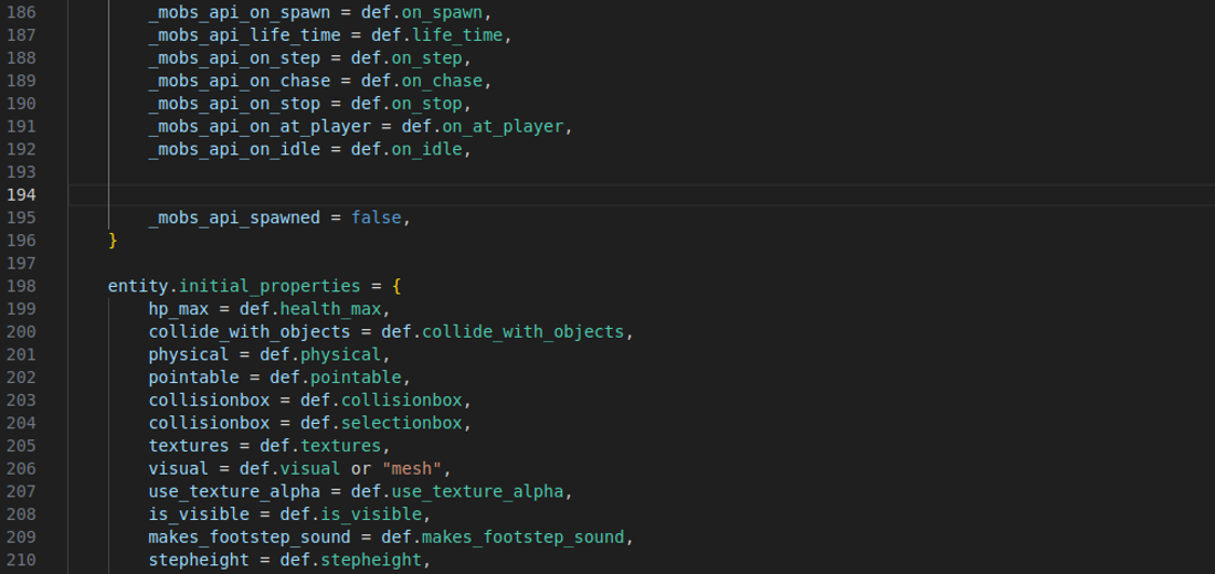 The Mob API screenshot