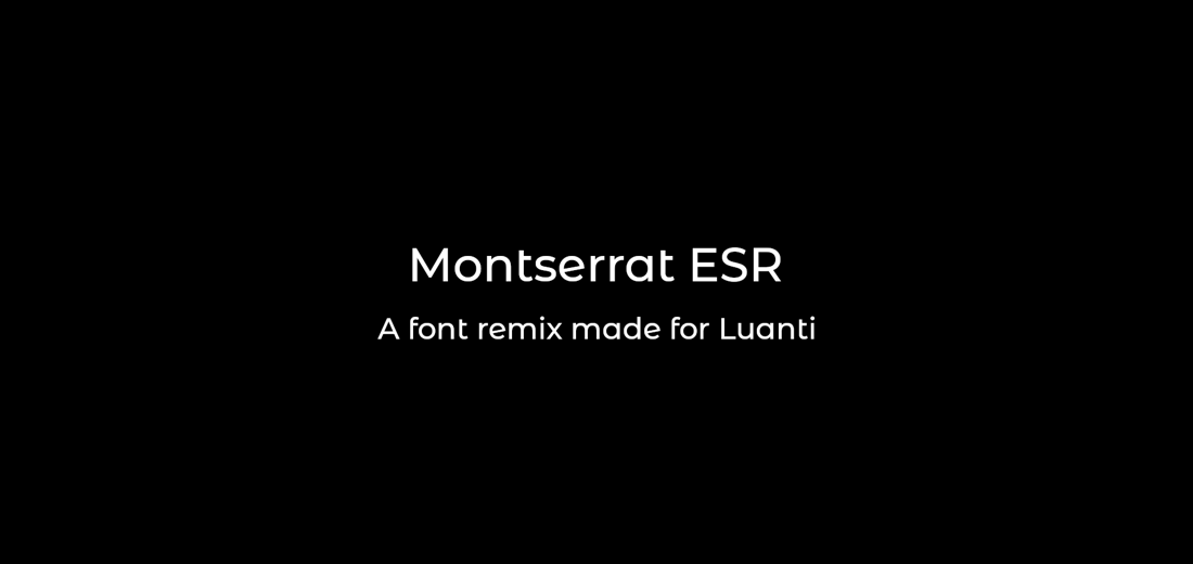 Montserrat ESR Font screenshot