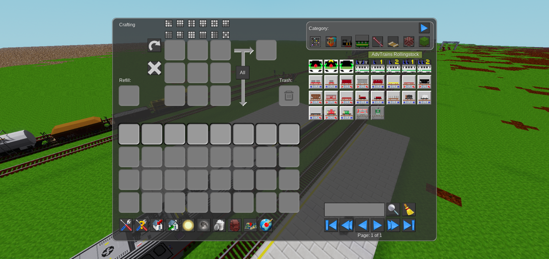 AdvTrains Unified Inventories Categories screenshot