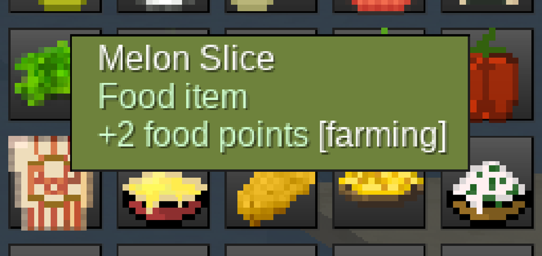 Extended Tooltips: Food screenshot