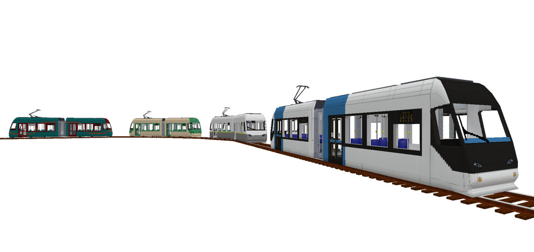 Advtrains Japanese Tram TLR0600 screenshot