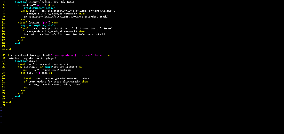 Items Update screenshot