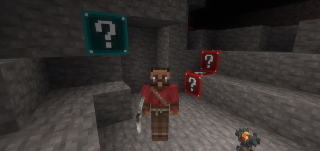 VoxeLibre Lucky Block Ore screenshot