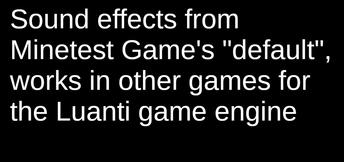 default sounds for other games screenshot